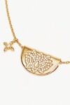 LIVE IN LIGHT LOTUS NECKLACE (18K GOLD VERMEIL)