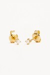 MOONLIGHT PEARL STUD EARRINGS (18K GOLD VERMEIL)