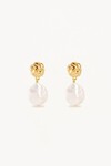 ENDLESS GRACE PEARL DROP EARRINGS (18K GOLD VERMEIL)