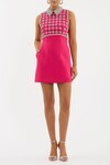 RINA COLLAR MINI DRESS (RASPBERRY)