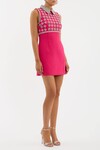 RINA COLLAR MINI DRESS (RASPBERRY)