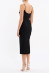 RINA STRAP MIDI DRESS (BLACK)