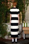 FALLING IN LINE DRESS (BLACK STRIPE)