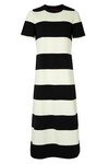 FALLING IN LINE DRESS (BLACK STRIPE)