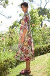 PIN THE BOTTLE DRESS (PEONY FLORAL)