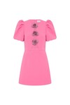 AUBREE FLOWER MINI DRESS (ROSE)