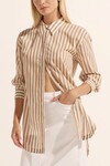 AGILE TOP (FLAX STRIPE)