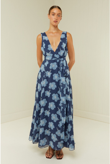 VIOLA DRESS (BLUE HIBISCUS)