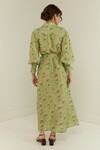 MARIGOLD DRESS (GREEN FLORAL TILES)