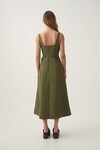 AXLE UTILITY MIDI DRESS (PALM GREEN)