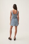 ZARIAH DENIM MINI DRESS (SKY WASH)