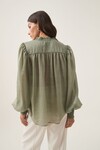 ATHENA SMOCKED BLOUSE (OAK MOSS)