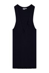 MERINO RIB V NECK TANK (NAVY)