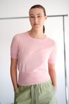 MERINO HIGH RIB T-SHIRT (LYCHEE)