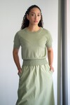 MERINO HIGH RIB T-SHIRT (CELADON)