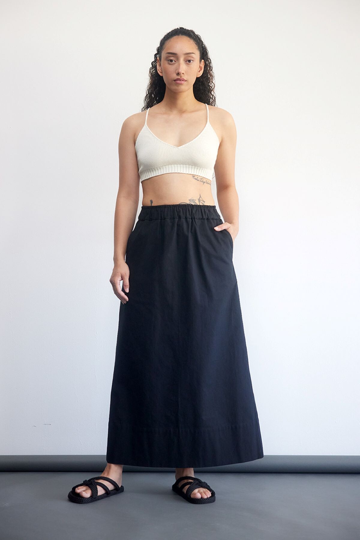 Black cotton skirt nz best sale