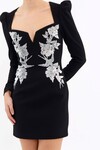 MONROE L/S MINI DRESS (BLACK)