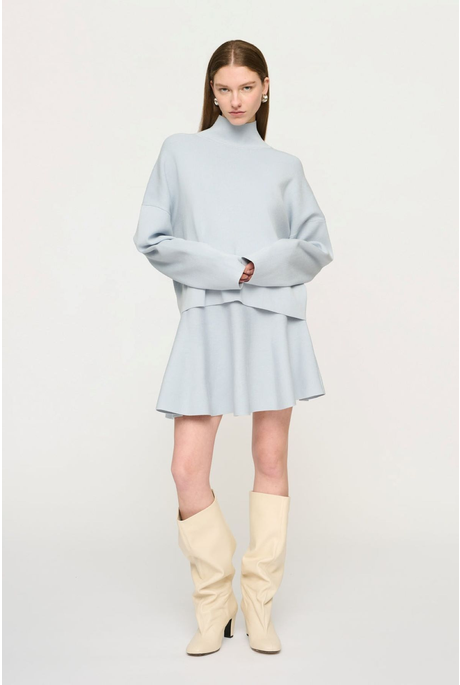 CESSIE HIGH NECK SWEATER (CLOUD)