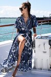 WRAP IT UP DRESS (NAVY PAISLEY)