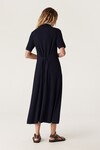 BROOKE CREPE RIB DRESS (NAVY)