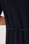 BROOKE CREPE RIB DRESS (NAVY)