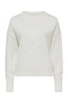 HERITAGE COTTON CREW JUMPER (WHITE)