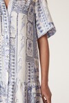 SEYCHELLES LINEN DRESS (MERMAID PRINT)