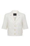 SHORT SLEEVE BLAZER (WHITE)