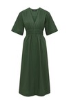 BELLA POPLIN DRESS (MOSS GREEN)