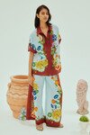 DAHLIA FLORAL LINEN SHIRT (MULTI) | PRE ORDER