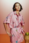 TIMMY EMBROIDERED SHIRT (PINK) | PRE ORDER