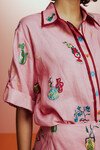 TIMMY EMBROIDERED SHIRT (PINK) | PRE ORDER