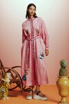 TIMMY EMBROIDERED SHIRTDRESS (PINK) | PRE ORDER