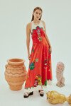 ROSE HALTER DRESS (TANGERINE) | PRE ORDER