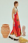 ROSE HALTER DRESS (TANGERINE) | PRE ORDER