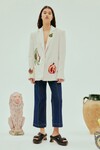 SEB EMBELLISHED BLAZER (CREAM) | PRE ORDER