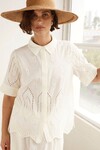 PIXEL TOP (CREAM BRODERIE) 