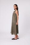 FLORENCE LINEN DRESS (KELP)