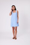 IRIS SQUARE NECK DRESS (CORNFLOWER)