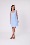 IRIS SQUARE NECK DRESS (CORNFLOWER)