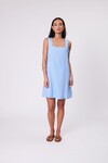 IRIS SQUARE NECK DRESS (CORNFLOWER)