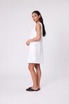 IRIS SQUARE NECK DRESS (WHITE)