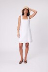 IRIS SQUARE NECK DRESS (WHITE)