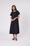 SICILY LINEN DRESS (BLACK)