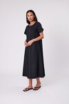 SICILY LINEN DRESS (BLACK)