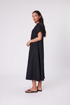 SICILY LINEN DRESS (BLACK)