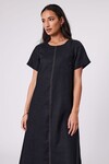 SICILY LINEN DRESS (BLACK)