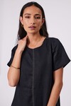 SICILY LINEN DRESS (BLACK)