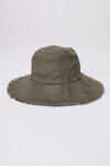 LINEN BUCKET HAT (OLIVE)