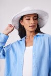 LINEN BUCKET HAT (WHITE)